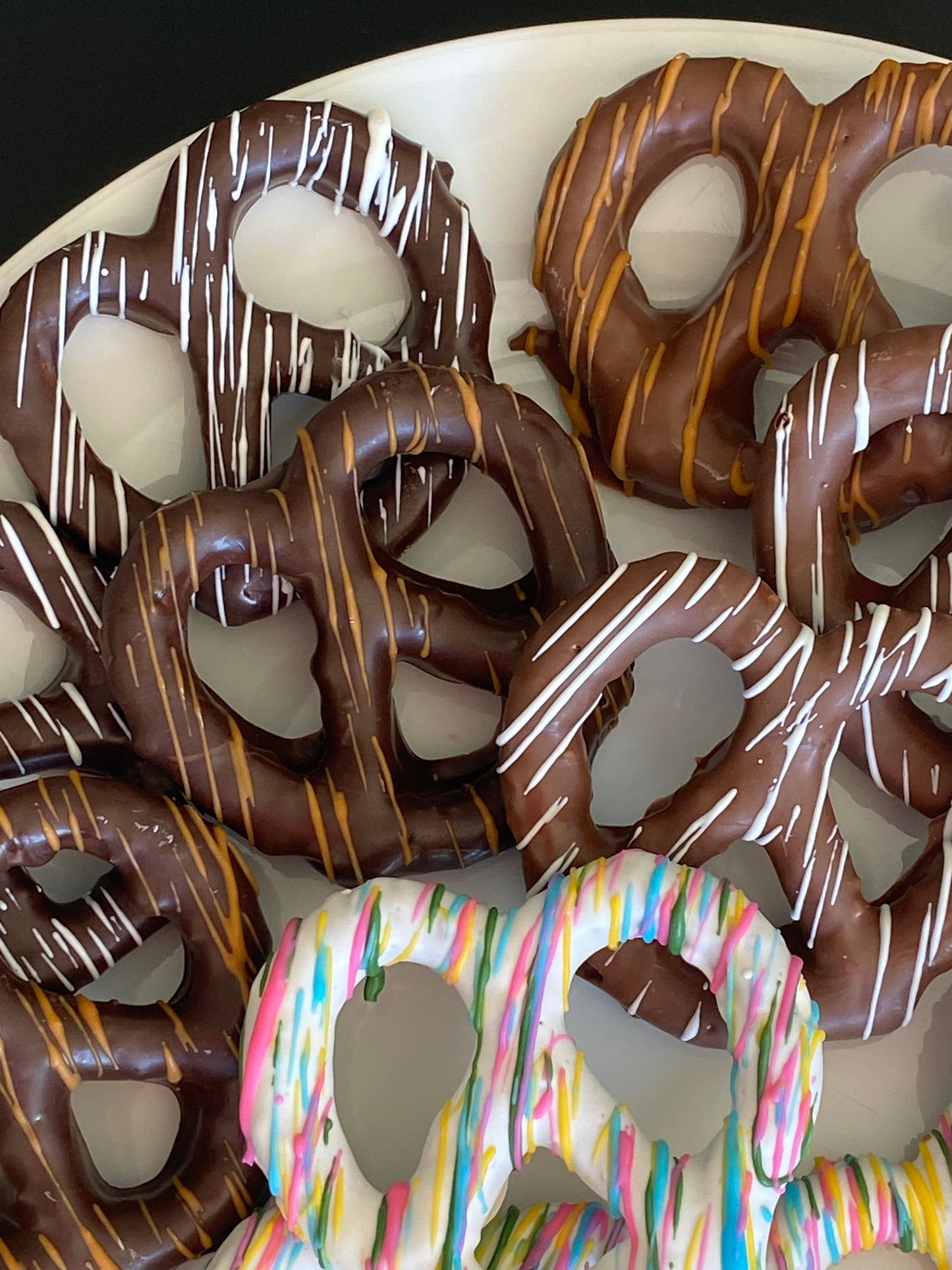 Large Chocolate Covered Pretzels One Dozen - Confectionery Cuisine