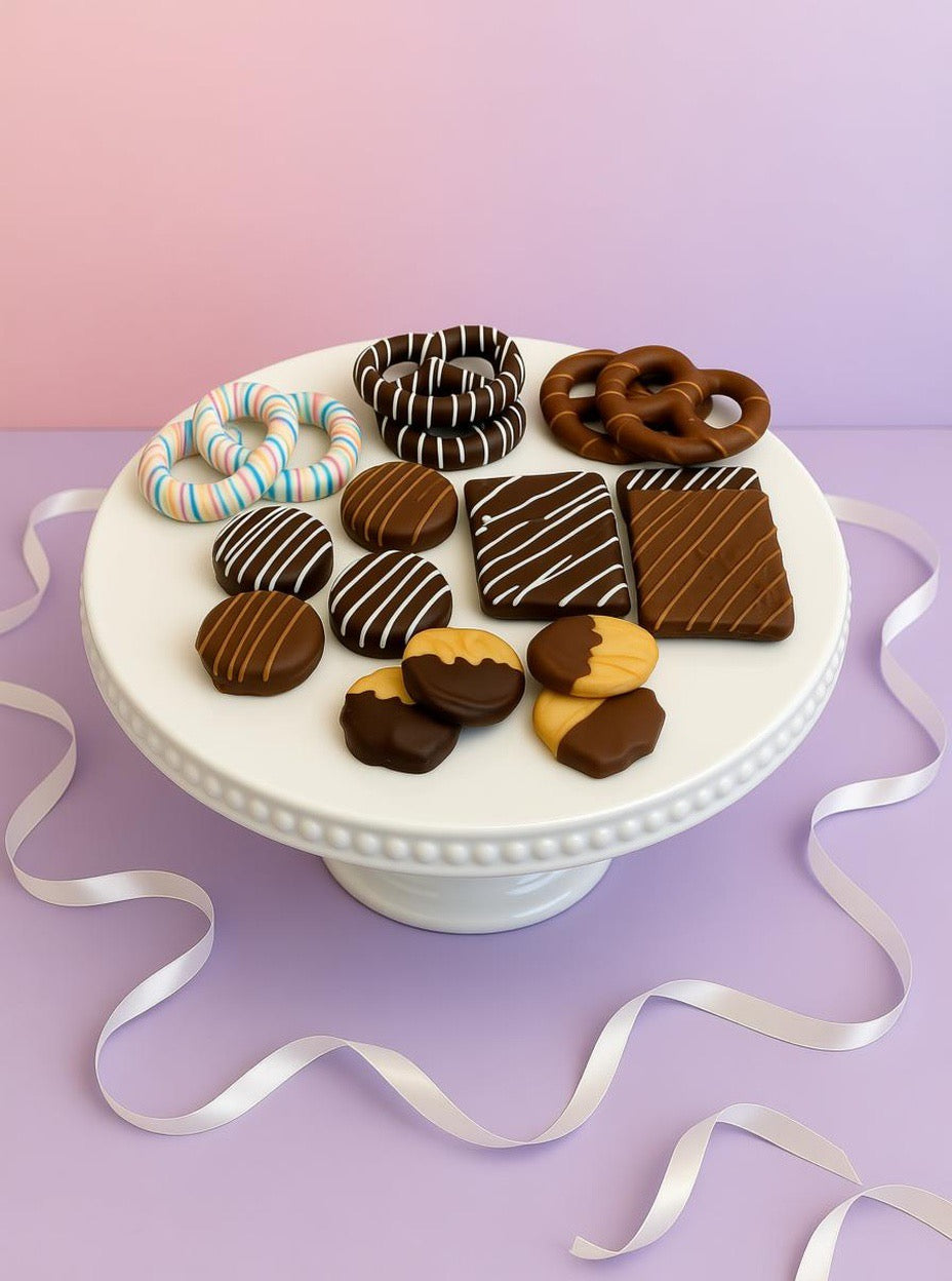 Chocolate Covered Pretzel Cookie Box Collection 18 Piece