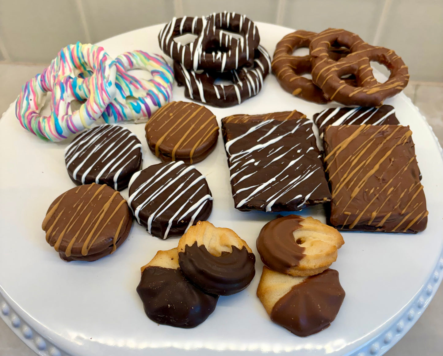 Chocolate Covered Pretzel Cookie Box Collection 18 Piece