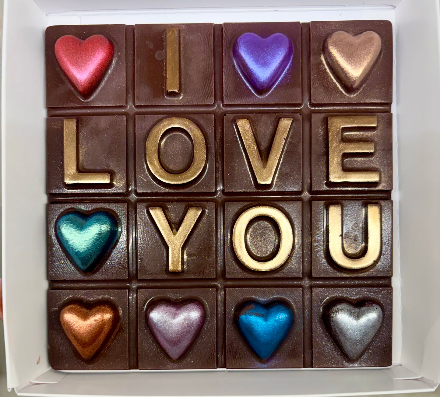 Valentines Day "I Love You" Chocolate Bar