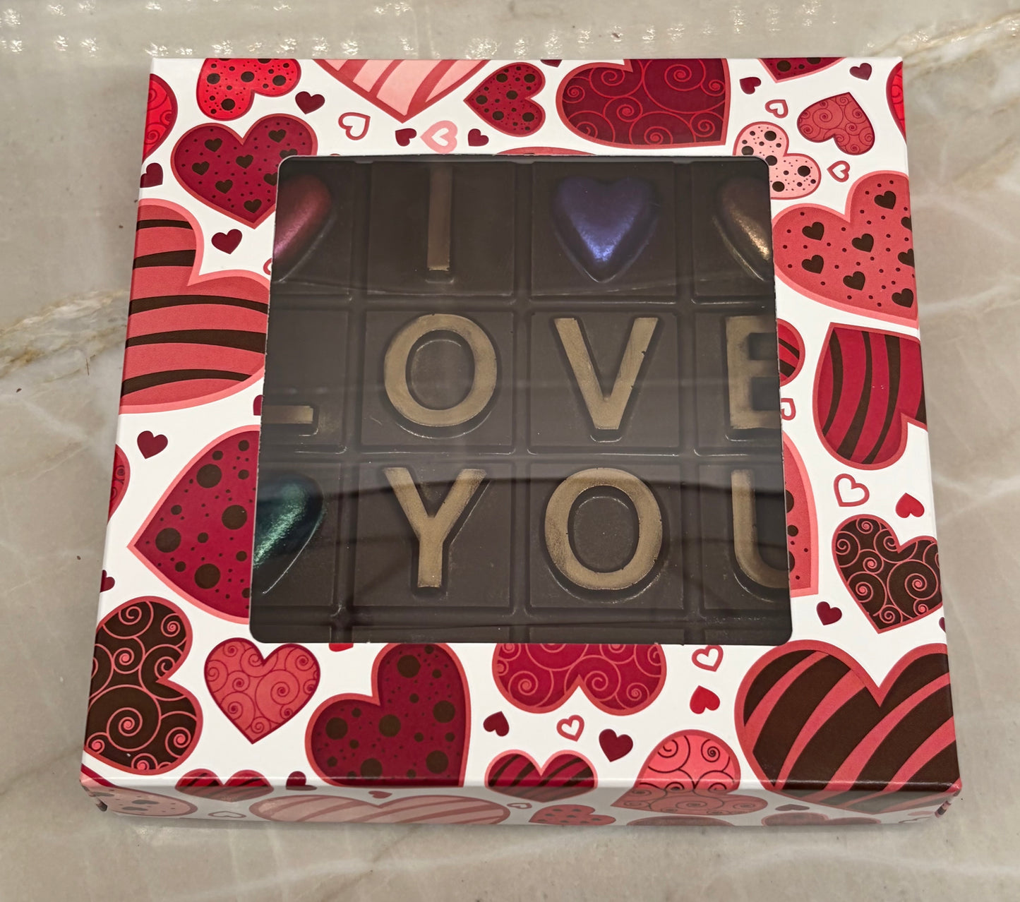 Valentines Day "I Love You" Chocolate Bar