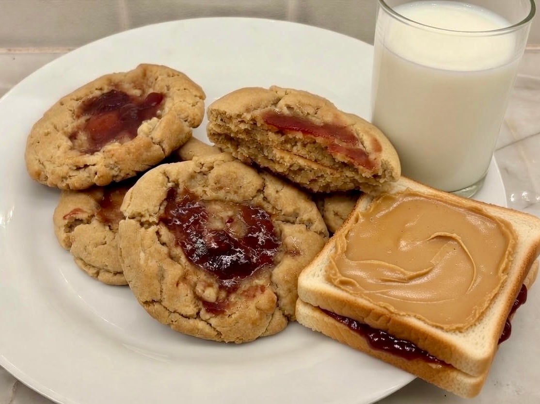 Gourmet Peanut Butter & Jelly Cookies
