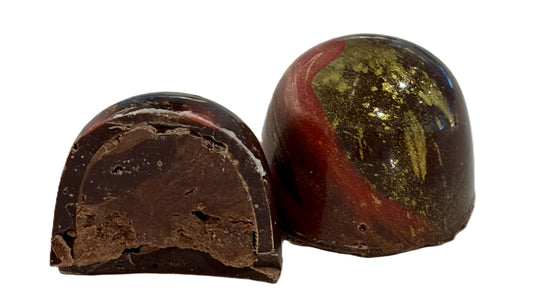 Belgian Dark Chocolate Raspberry Bonbons 9 count