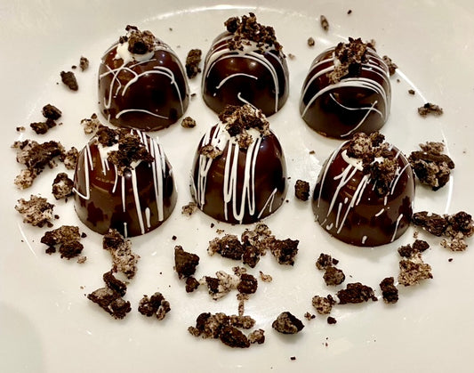 Dark Chocolate Cookies & Cream Oreo Bonbons - Confectionery Cuisine