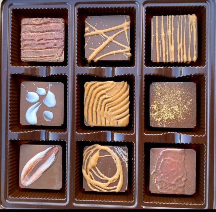 Gourmet Sea Salt Caramels Milk or Dark Chocolate 9, 12, 24 Count