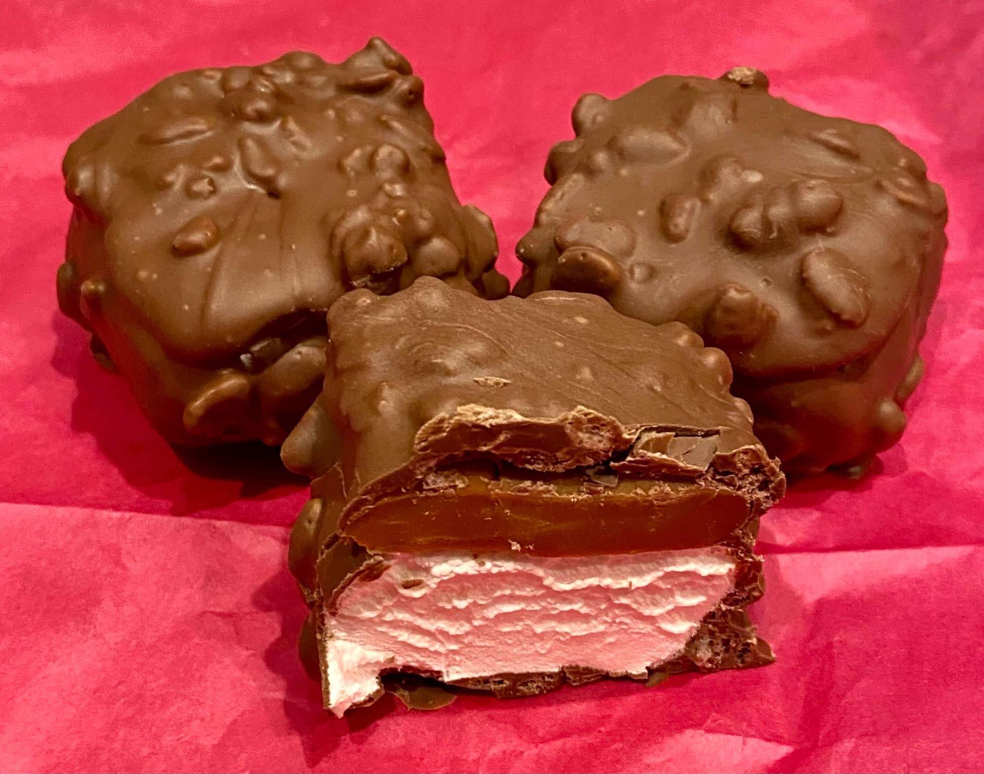 Chocolate Covered Marshmallow Caramel Scotchmallows - Confectionery Cuisine